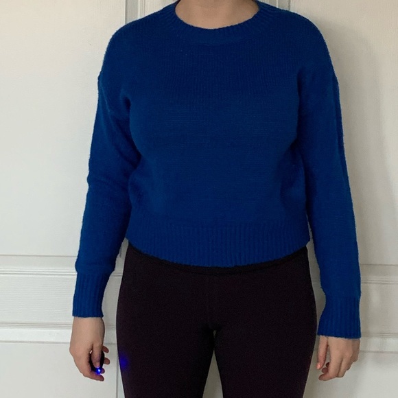 Royal blue knit sweater - Picture 4 of 5